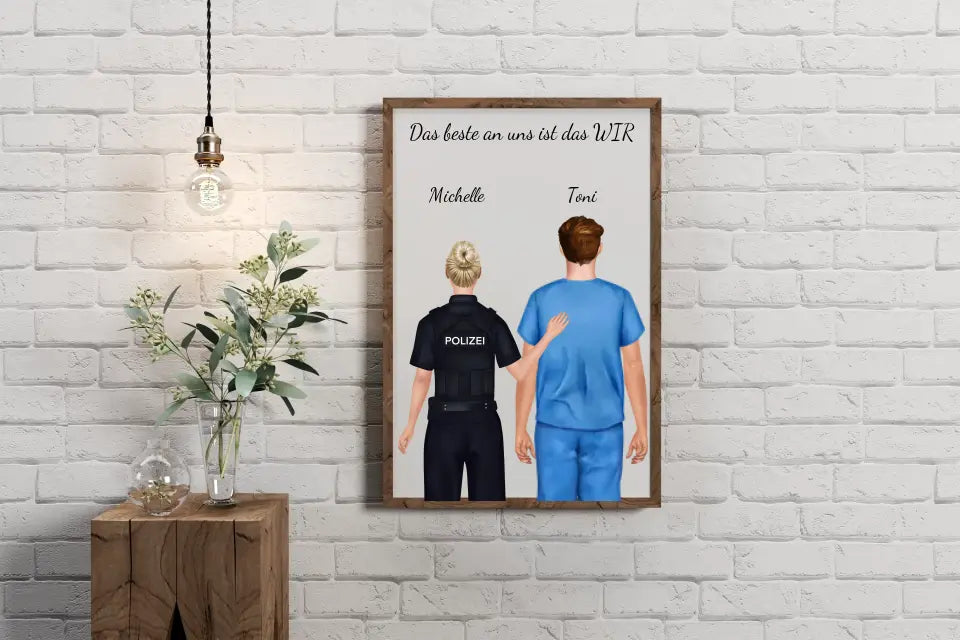 Persönliches Poster | Pflege + Sicherheitskräfte