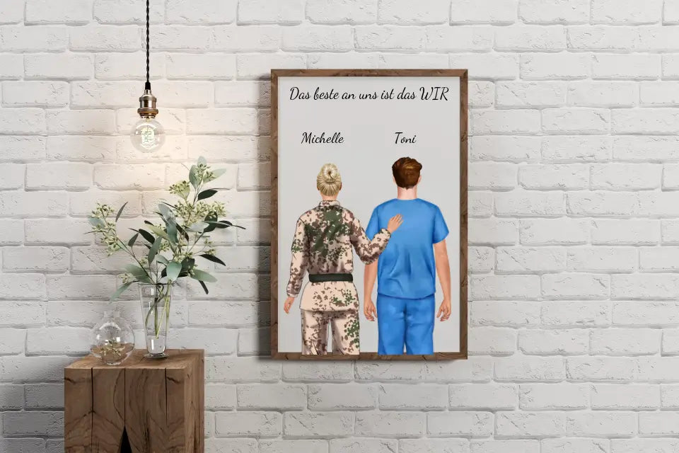 Persönliches Poster | Pflege + Bundeswehr