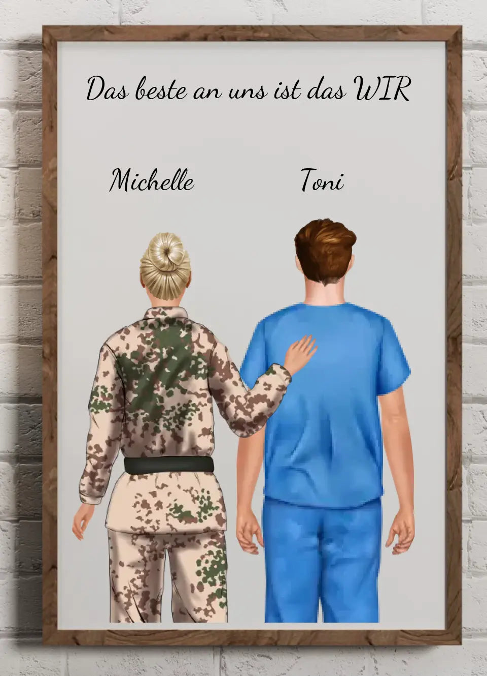 Persönliches Poster | Pflege + Bundeswehr