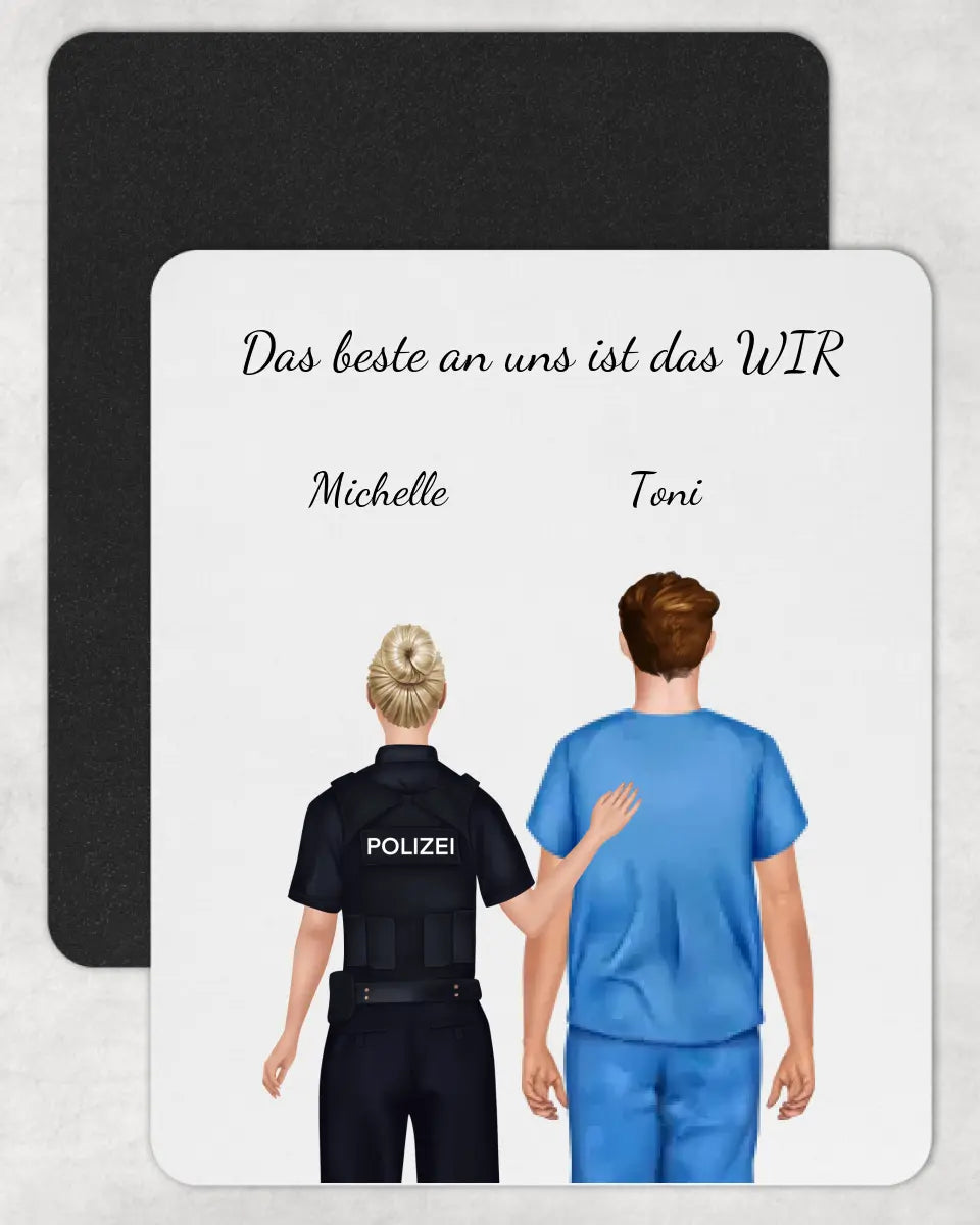 Persönliches Mauspad | Sicherheitskräfte + Pflege