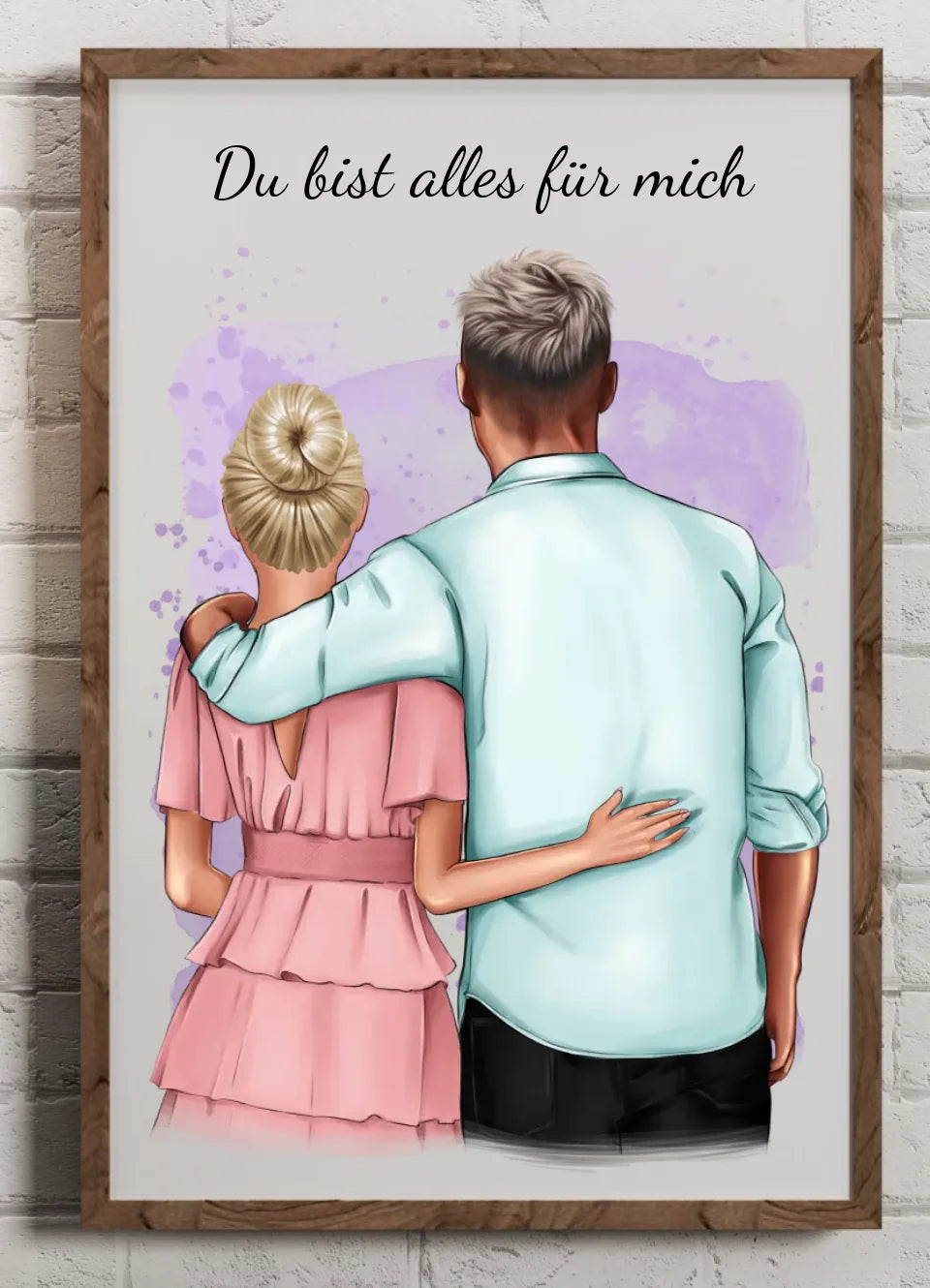 Persönliches Poster | Couple im Arm