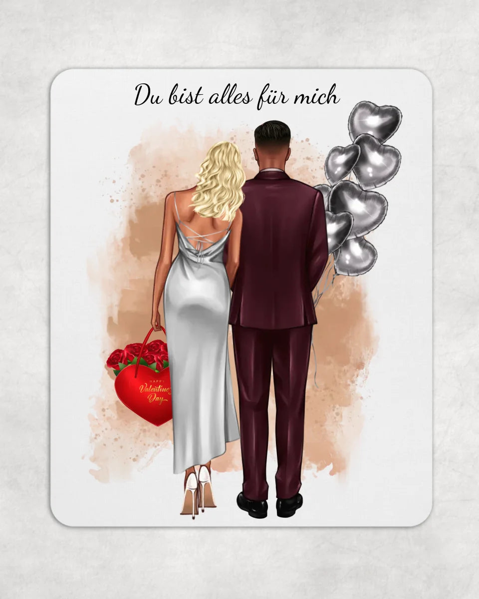 Persönliches Mauspad | Couple Casual & Schick