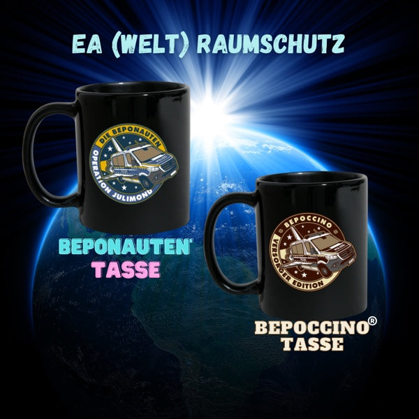 Tassen für Polizisten der Bereitschaftspolizei. Schwarze Tassen. Perfektes Geschenk. Passend zum Kaffee.