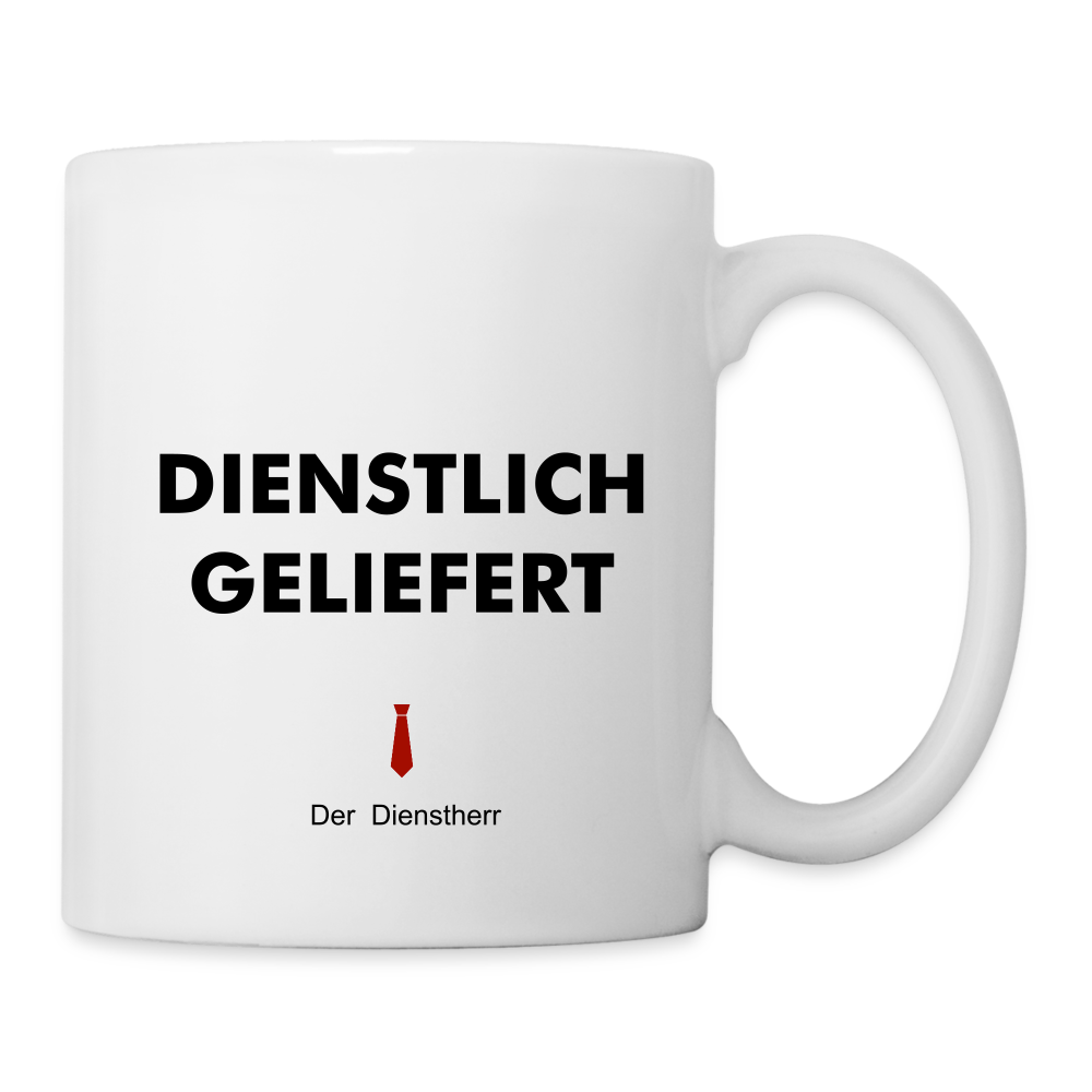 Meldung! - Bundeswehrtasse - weiß