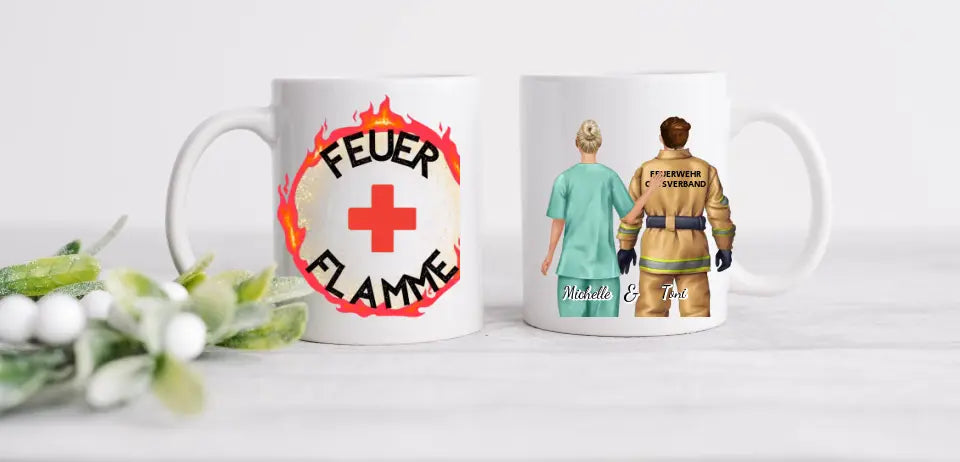 Persönliche Tasse | Pflege+Feuerwehr und Co. | 1-2 Personen |