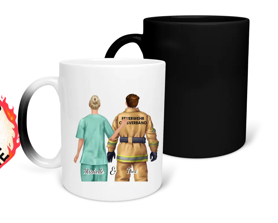 Persönliche Tasse | Pflege+Feuerwehr und Co. | 1-2 Personen |
