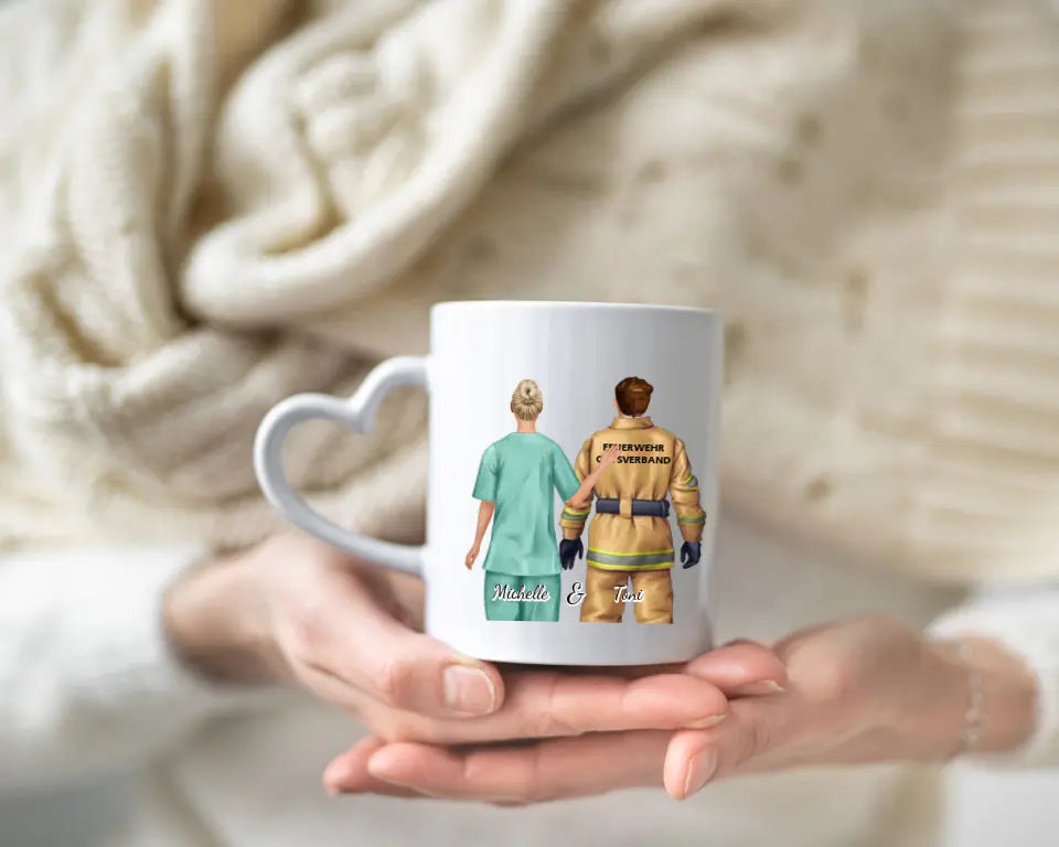 Persönliche Tasse | Pflege+Feuerwehr und Co. | 1-2 Personen |