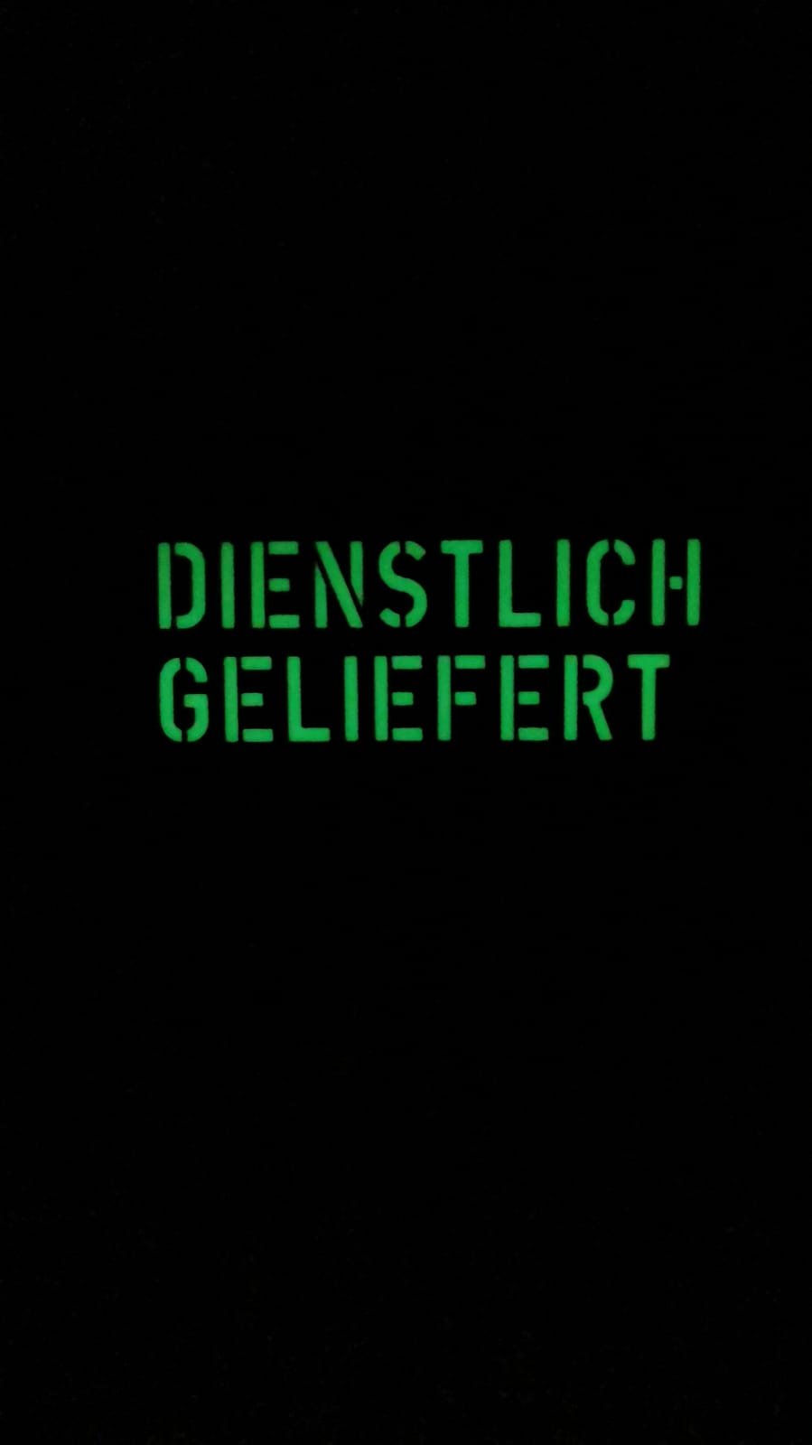 Dienstlich geliefert Patch - Sammlerstück - Dienstlich Geliefert Shop