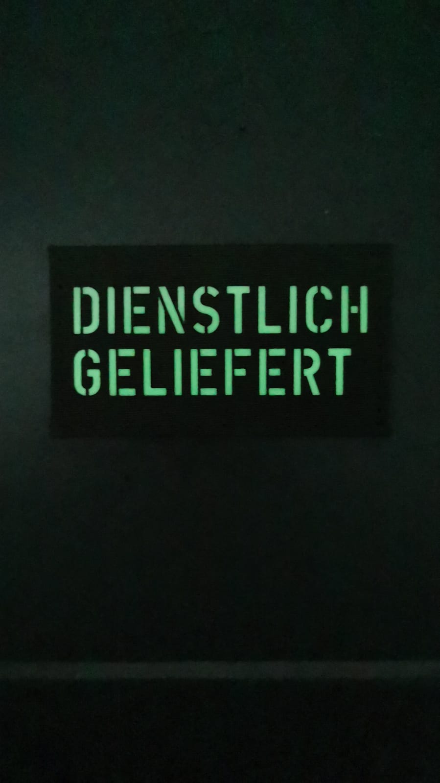Dienstlich geliefert Patch - Sammlerstück - Dienstlich Geliefert Shop