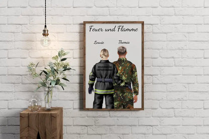 Persönliches Poster | Rettungskräfte + Bundeswehr