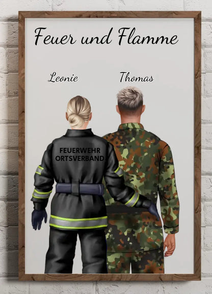 Persönliches Poster | Rettungskräfte + Bundeswehr