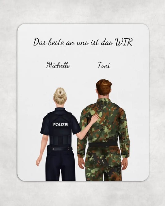 Persönliches Mauspad | Sicherheitskräfte + Bundeswehr