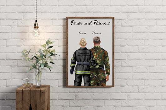 Persönliches Poster | Rettungskräfte + Bundeswehr