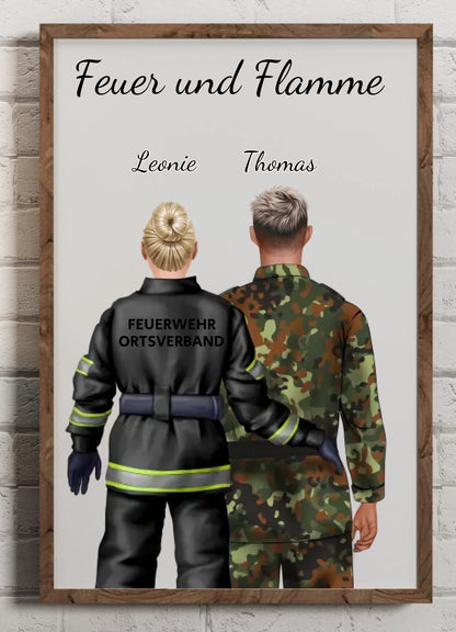 Persönliches Poster | Rettungskräfte + Bundeswehr